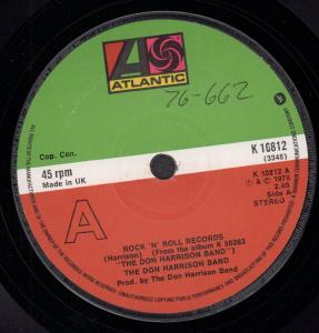 Don Harrison Band - Rock N Roll Records - 7 Inch