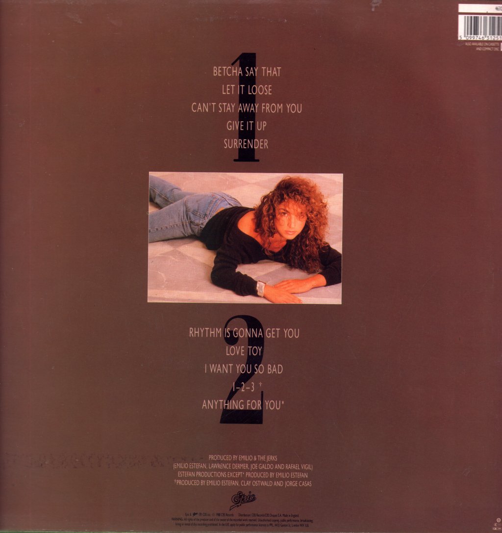 Gloria Estefan And Miami Sound Machine - Anything For You - Lp