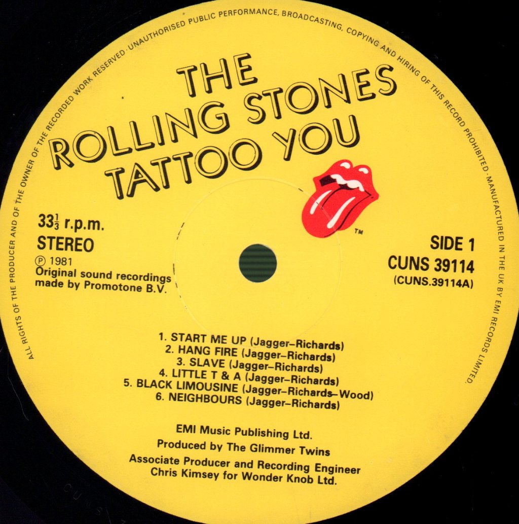 Rolling Stones - Tattoo You - Lp