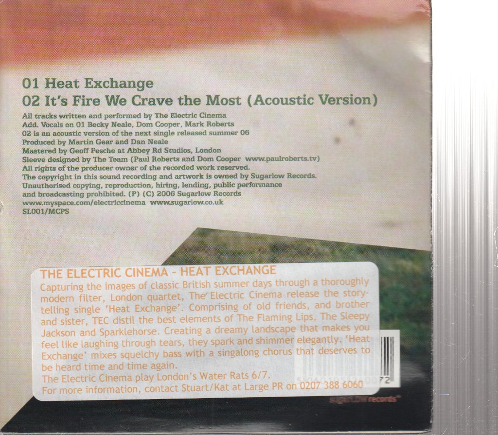 Electric Cinema - Heat Exchange - Cd