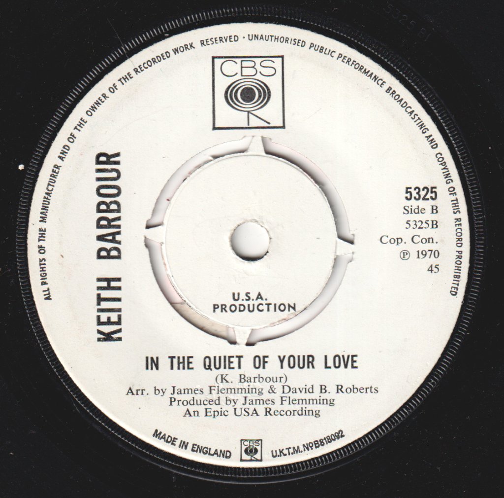 Keith Barbour - My God And I - 7 Inch