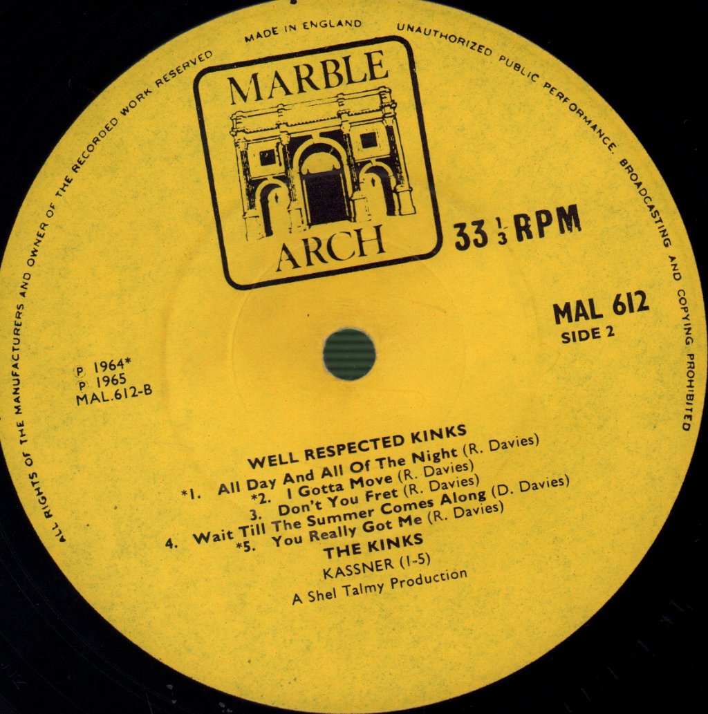 Kinks - Well Respected Kinks - Lp