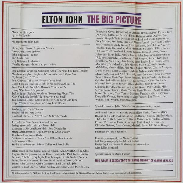 Elton John - Big Picture - Cassette