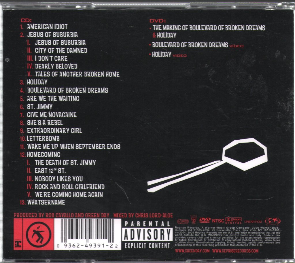Green Day - American Idiot - Cd/Dvd