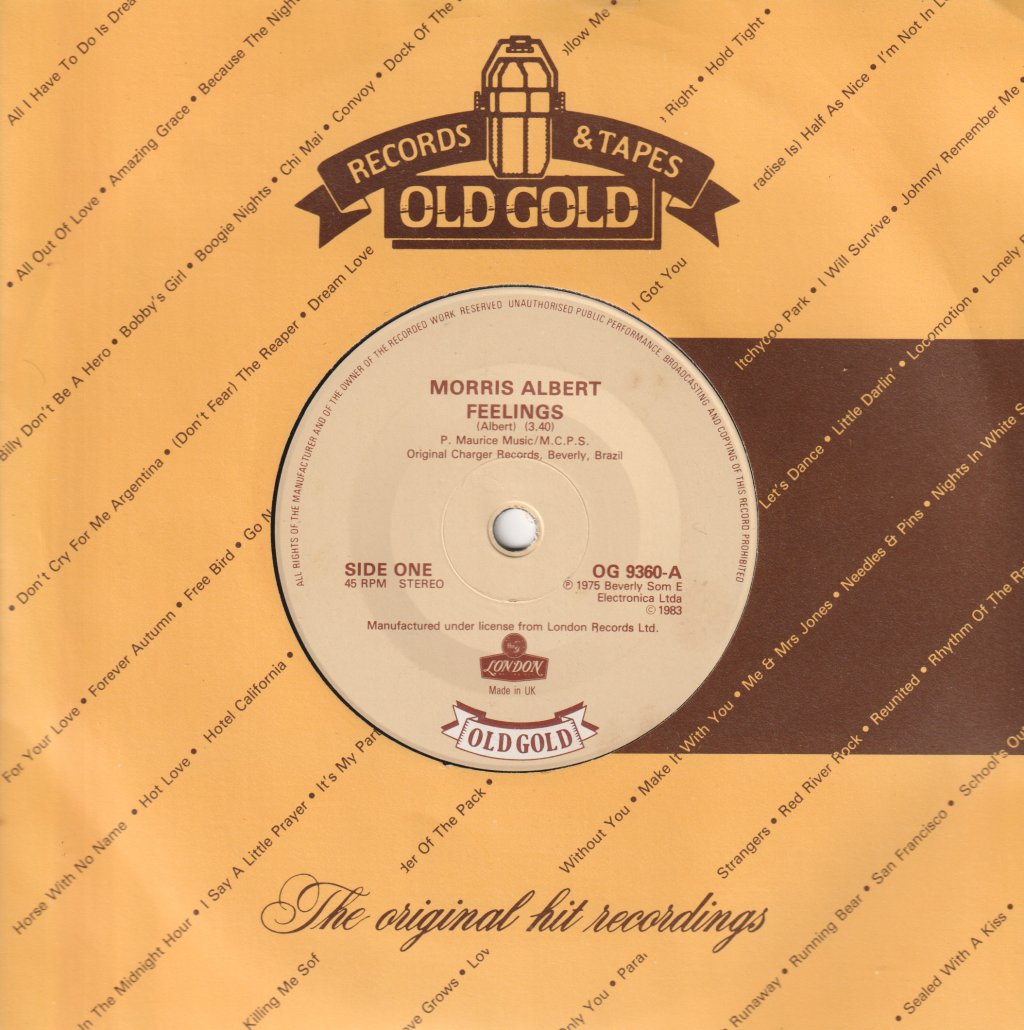 Morris Albert / Bloodstone - Feelings/Natural High - 7 Inch