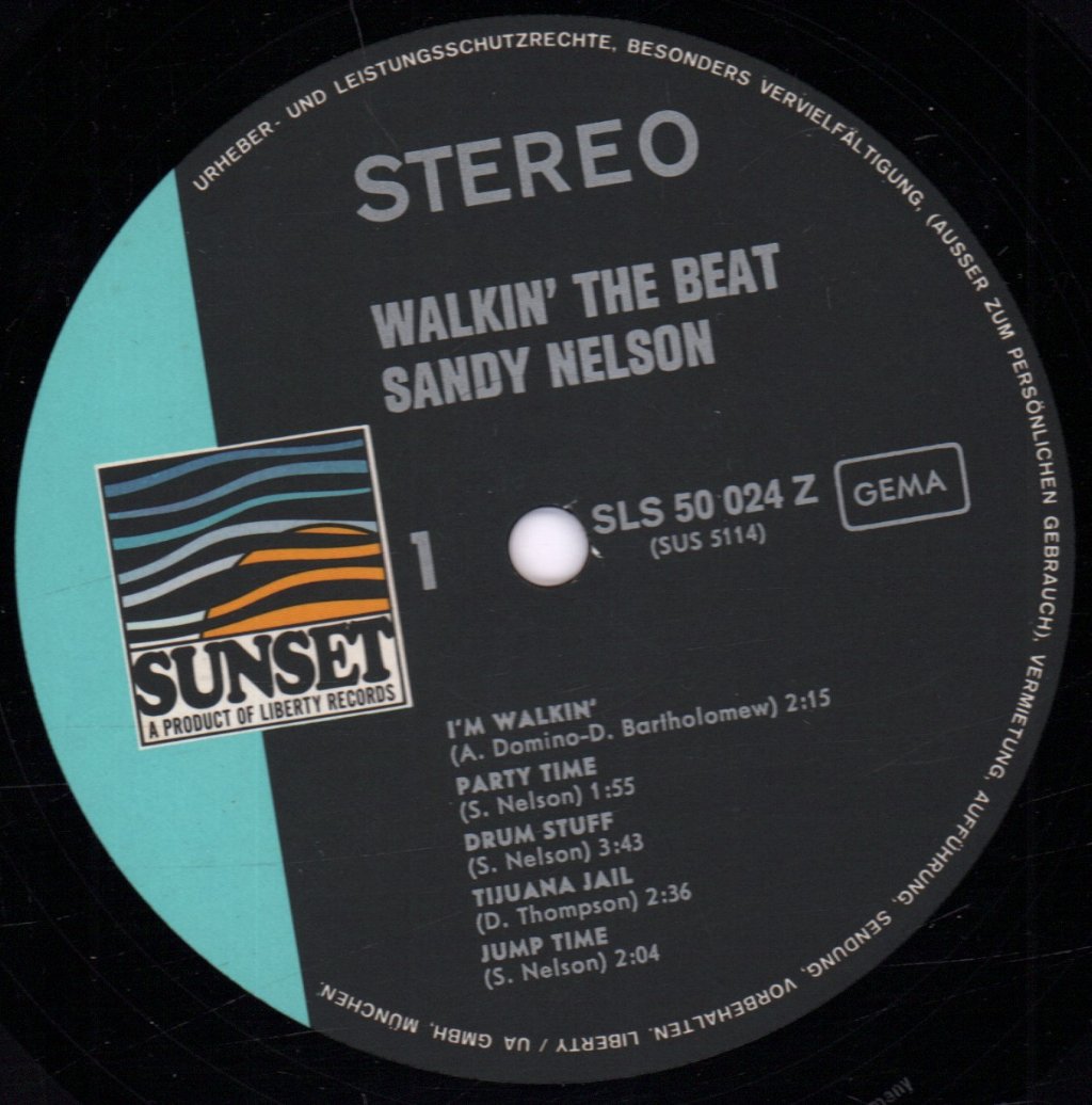 Sandy Nelson - Walkin' The Beat - Lp