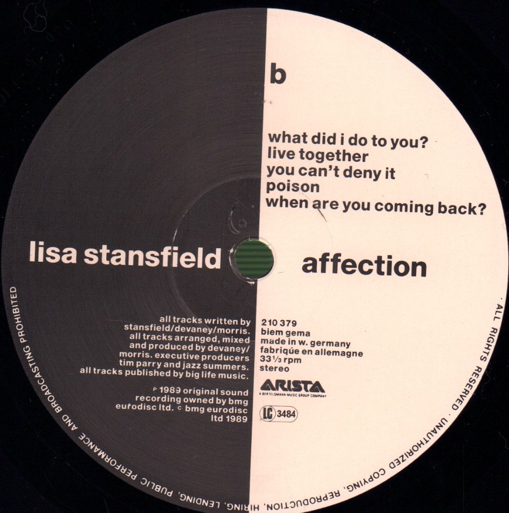 Lisa Stansfield - Affection - Lp