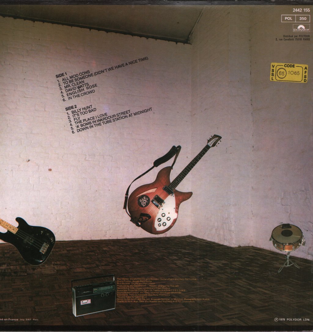 Jam - All Mod Cons - Lp