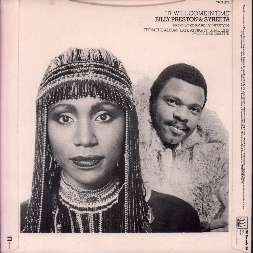 Billy Preston And Syreeta - It Will Come In Time - 7 Inch