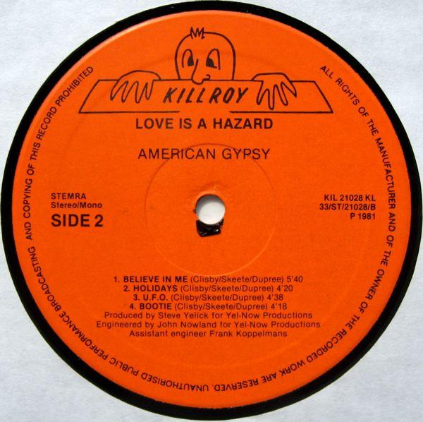 American Gypsy - Love Is A Hazard - Lp