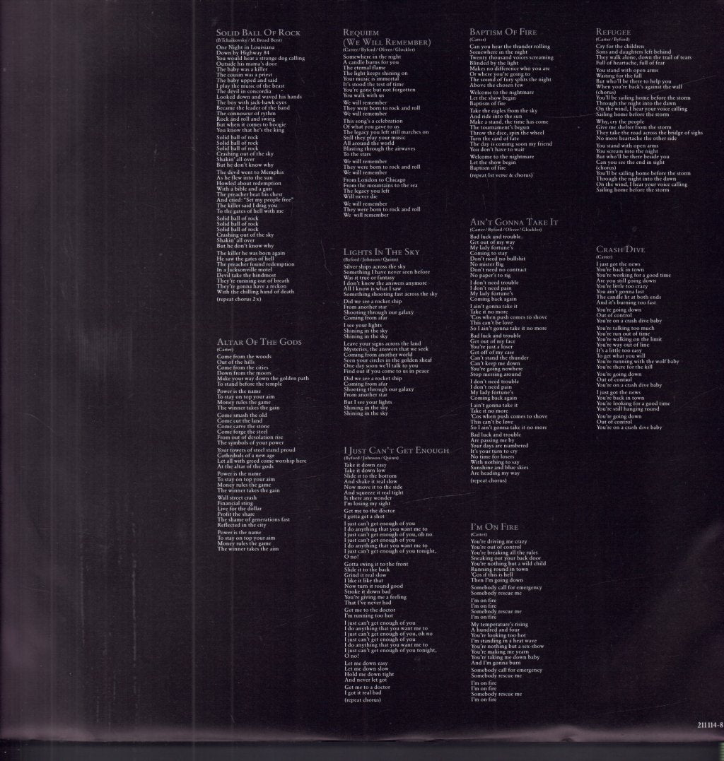 Saxon - Solid Ball Of Rock - Lp