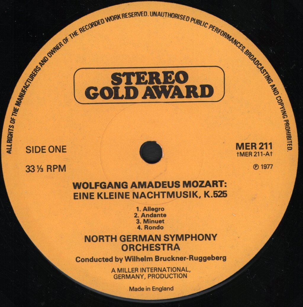 North German Symphony Orchestra - Mozart - Eine Kleine Nachtmusik - Lp