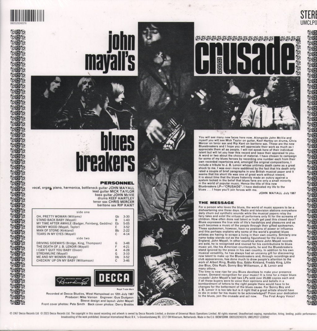 John Mayall & The Bluesbreakers - Crusade - Lp