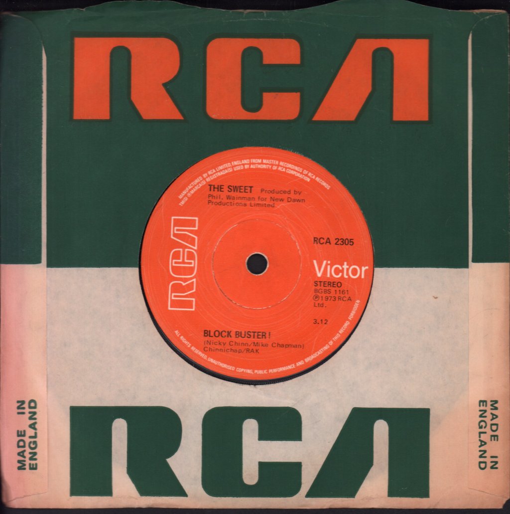 Sweet - Block Buster - 7 Inch