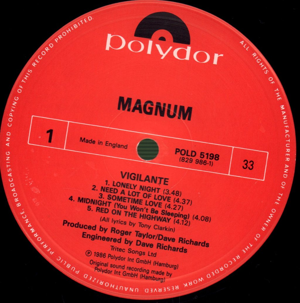 Magnum - Vigilante - Lp