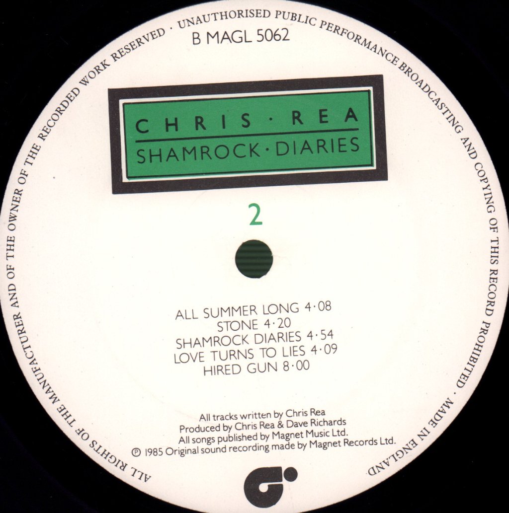 Chris Rea - Shamrock Diaries - Lp