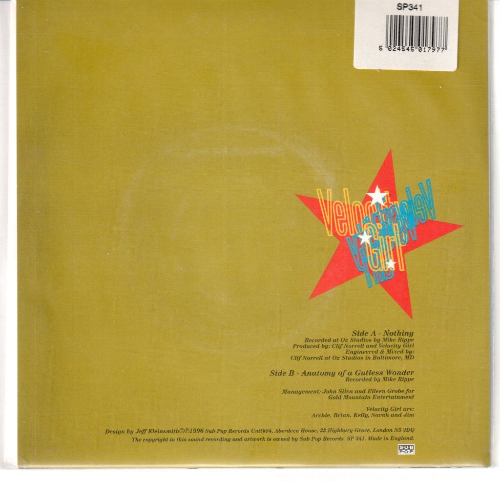 Velocity Girl - Nothing - 7 Inch