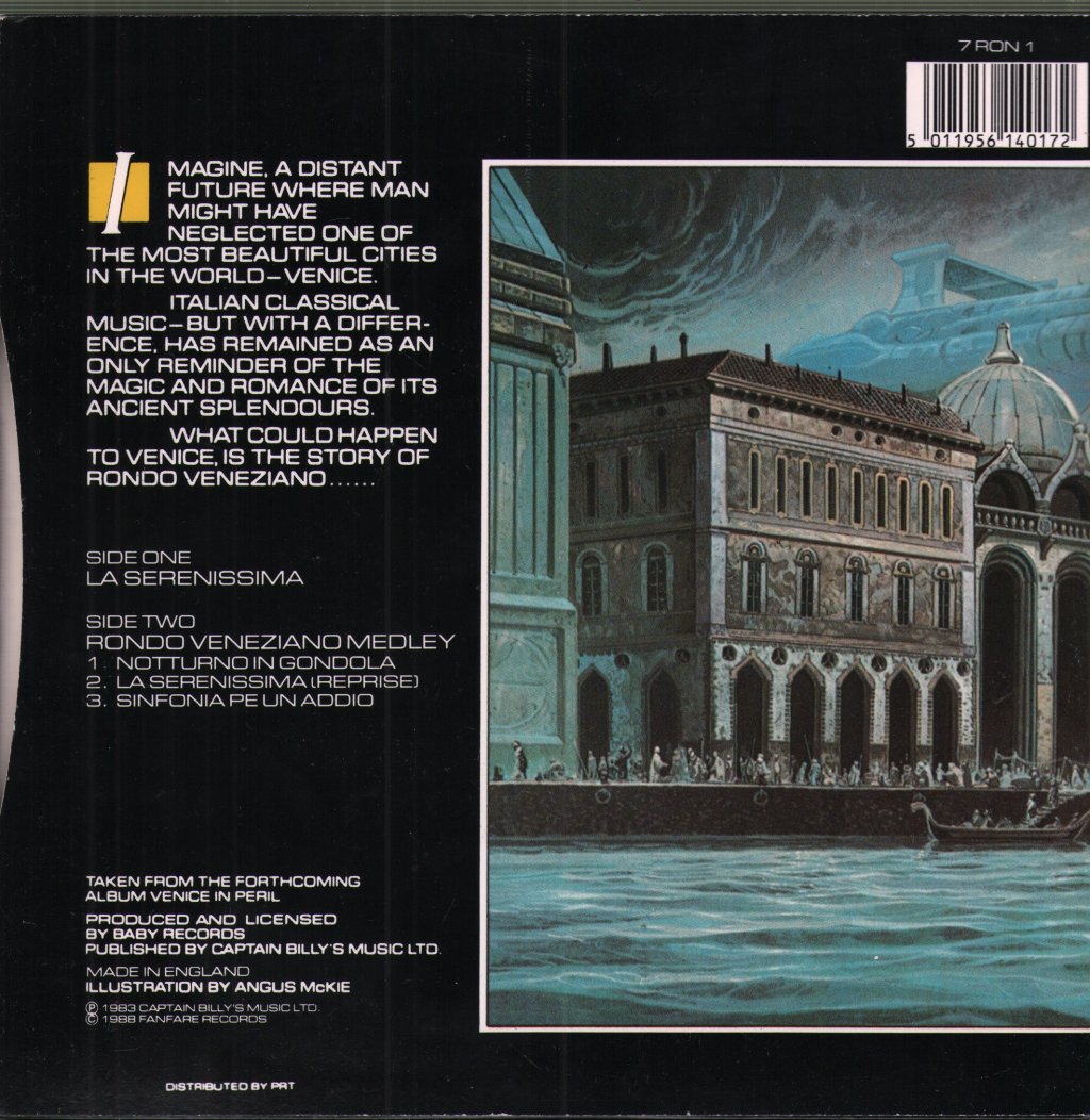 Rondo Veneziano - La Serenissima (Theme From BBC 1's Hospital Watch) - 7 Inch