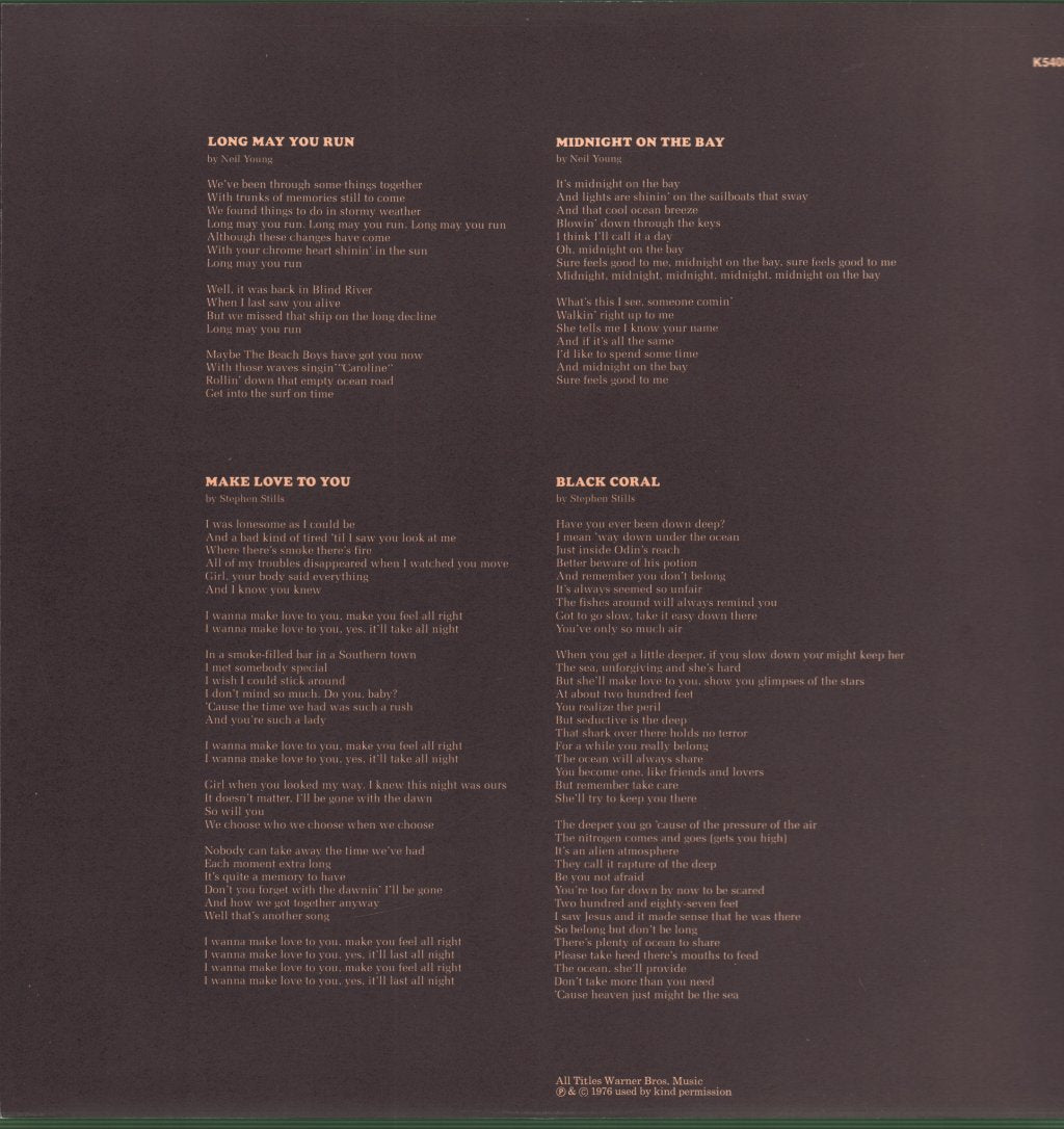 Stills Young Band - Long May You Run - Lp