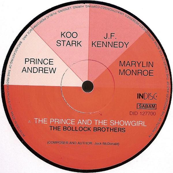 Bollock Brothers - Prince And The Showgirl - 12 Inch
