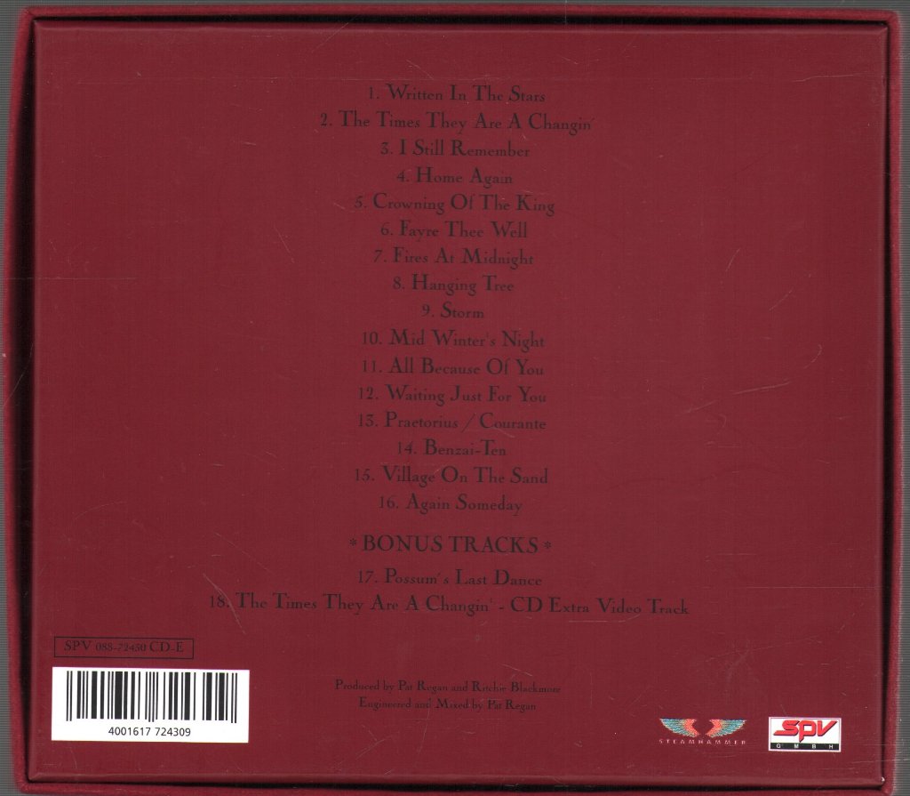 Blackmore's Night - Fires At Midnight - Cd Set