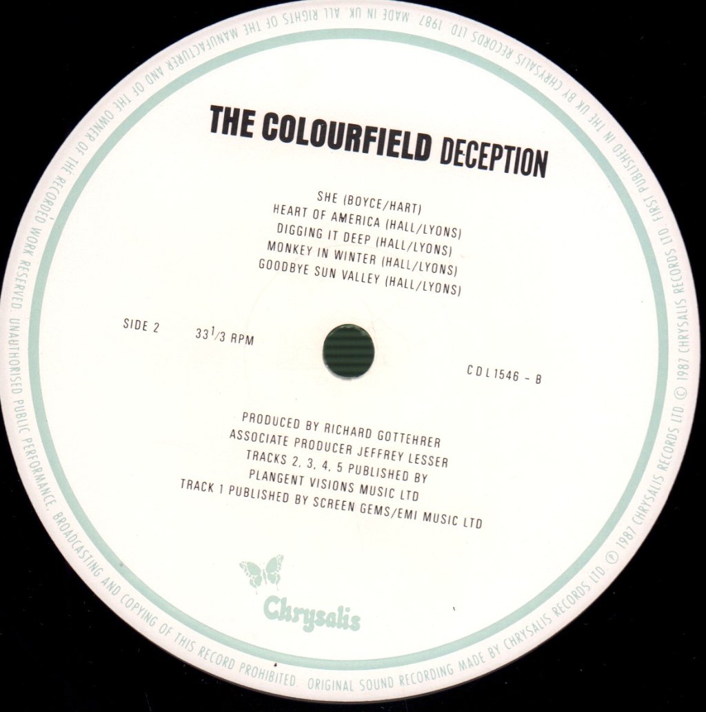 Colourfield - Deception - Lp