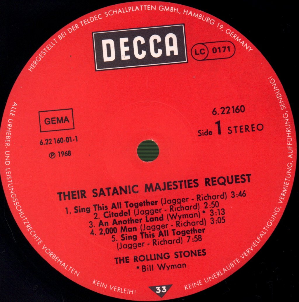 Rolling Stones - Their Satanic Majesties Request - Lp