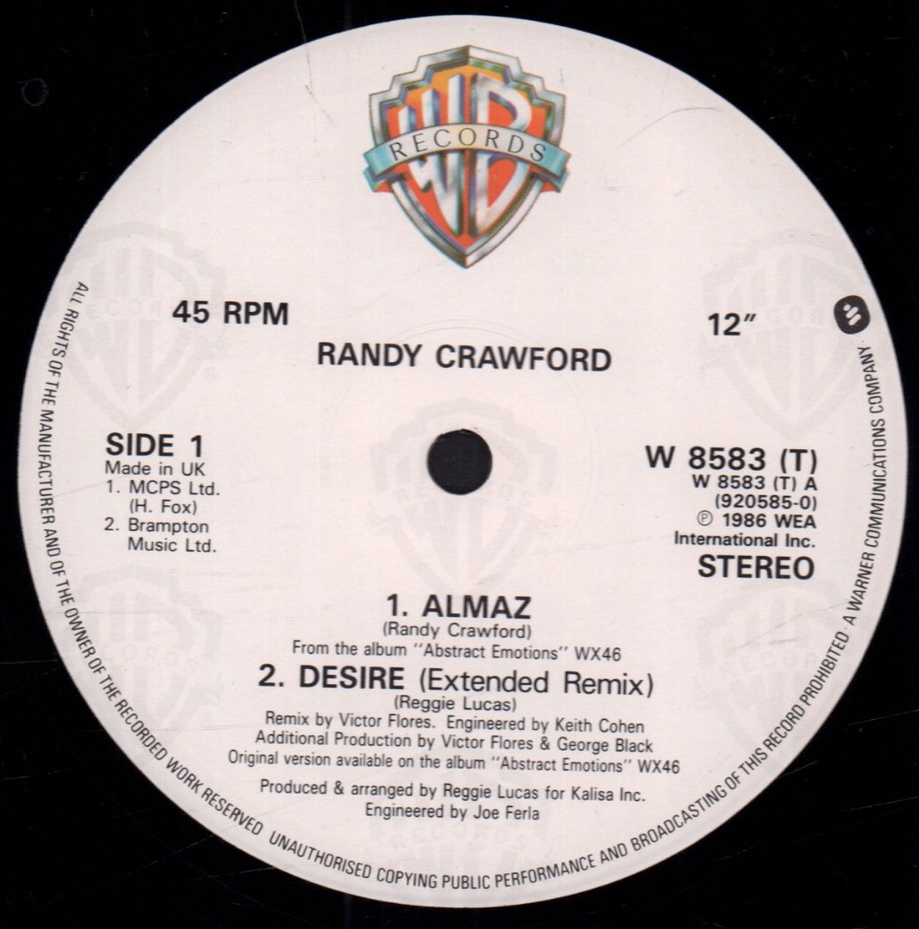 Randy Crawford - Almaz - 12 Inch