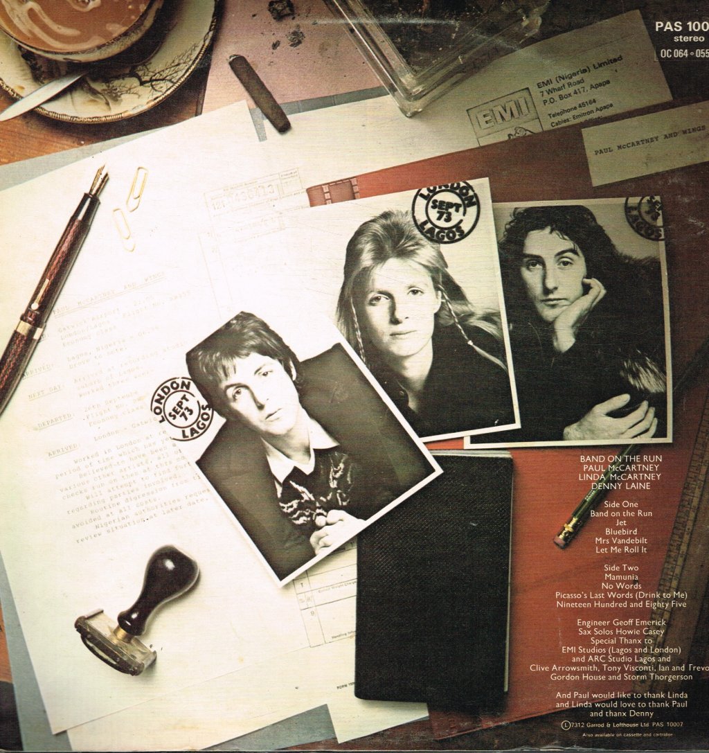 Paul McCartney And Wings - Band On The Run - Lp