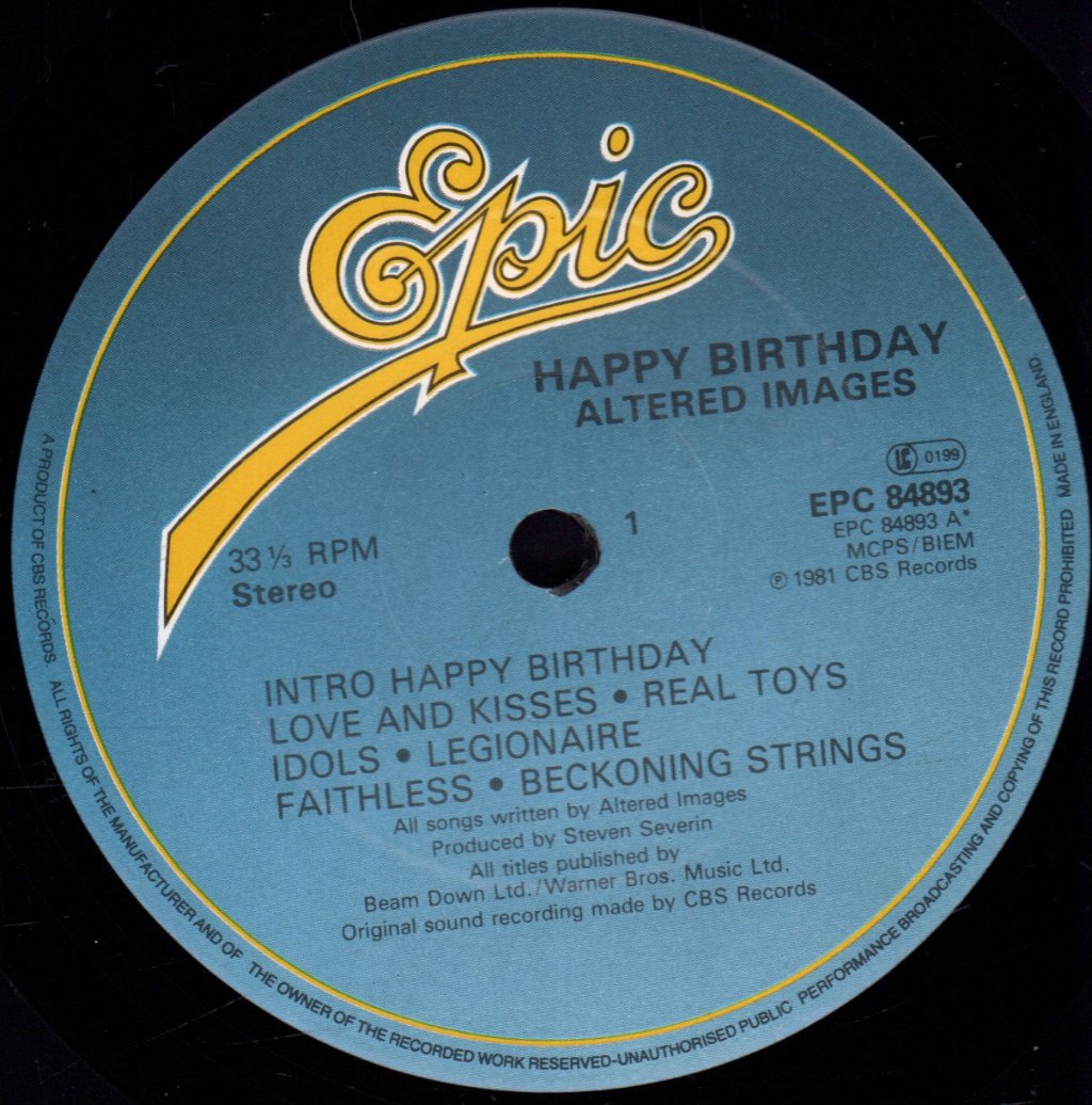 Altered Images - Happy Birthday - Lp