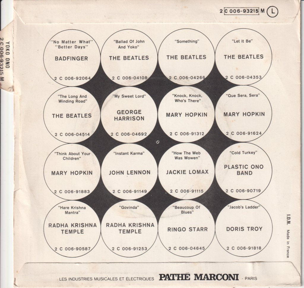 Yoko Ono - Mind Train - 7 Inch