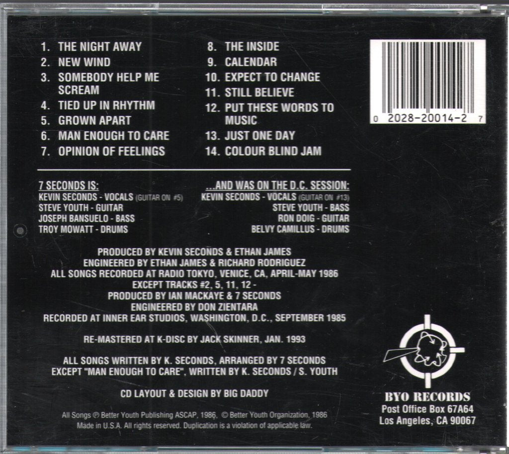 7 Seconds - New Wind - Cd