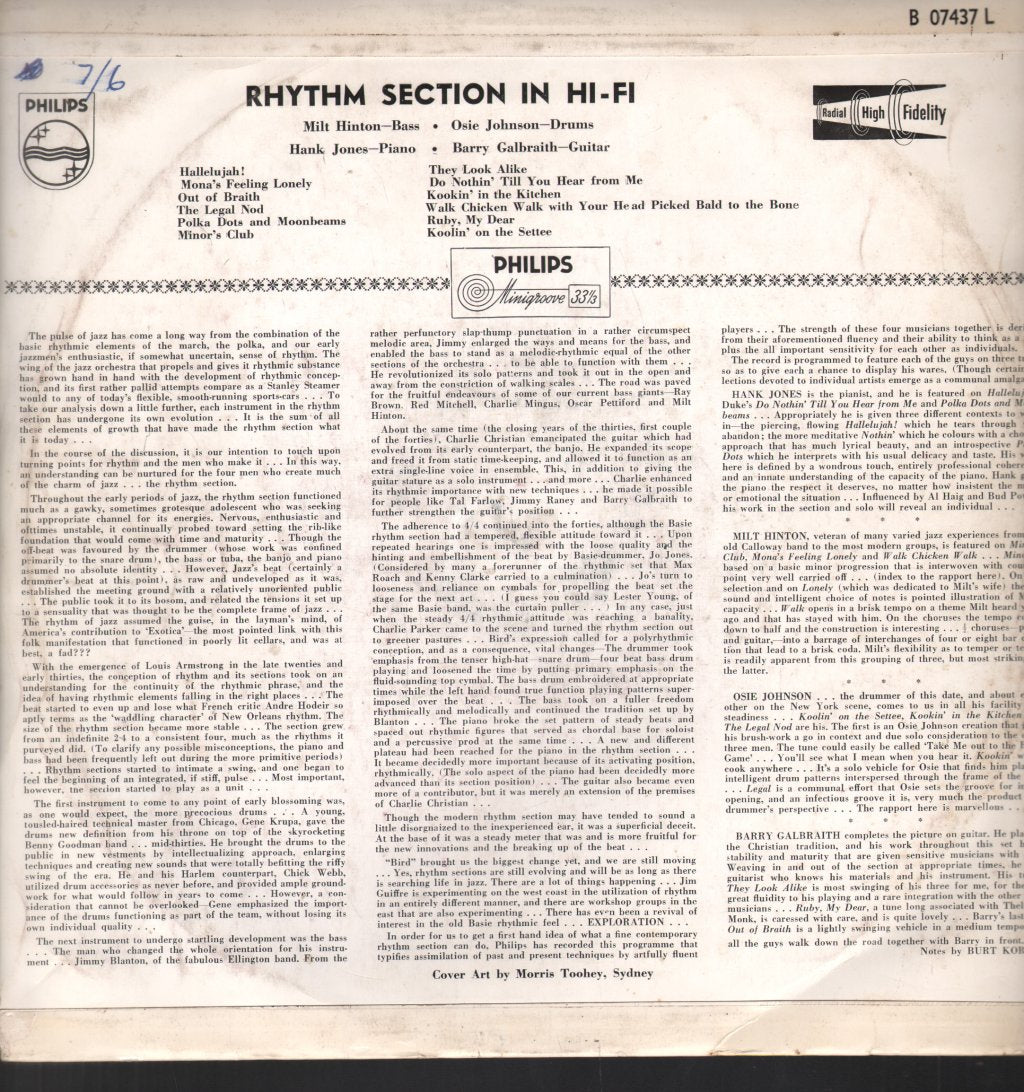 Rhythm Section - In Hi-Fi - Lp