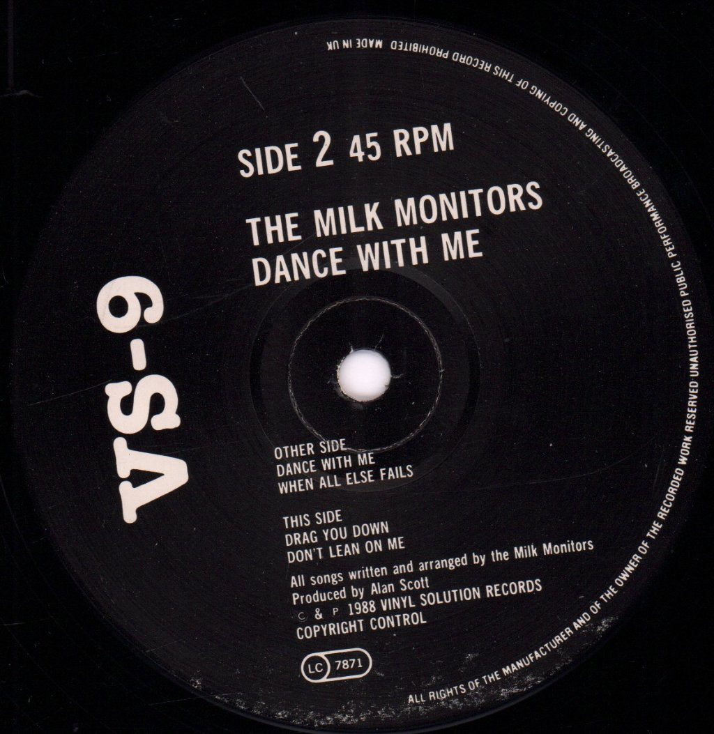 Milk Monitors - Dance With Me - 12 Inch