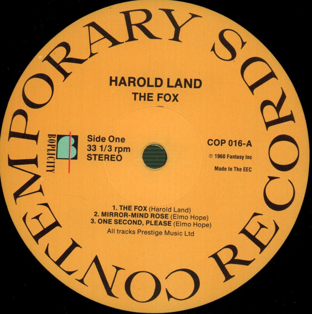 Harold Land - Fox - Lp
