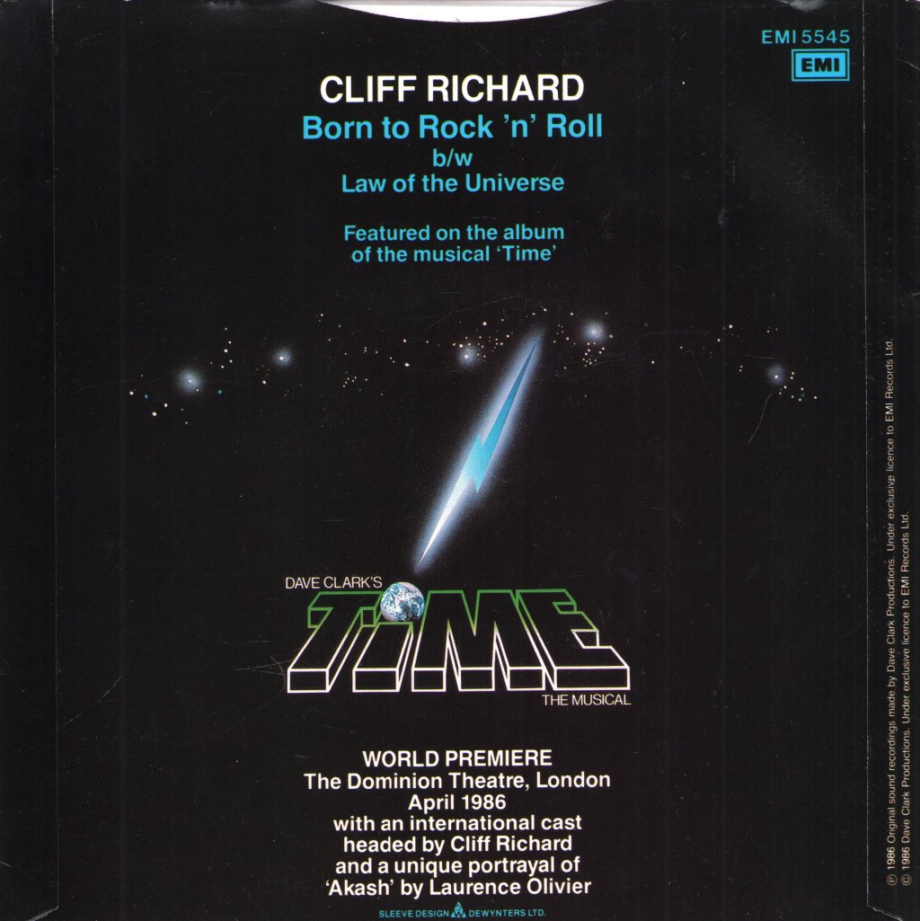 Cliff Richard - Born To Rock N Roll - 7 Inch