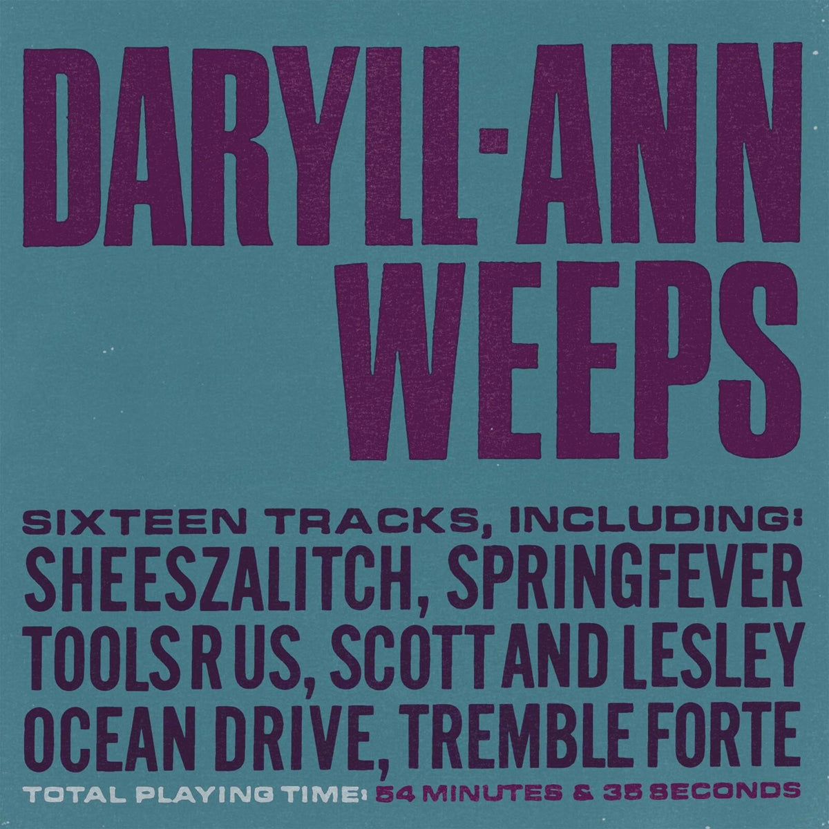 Daryll Ann - Daryll-Ann Weeps - Lp