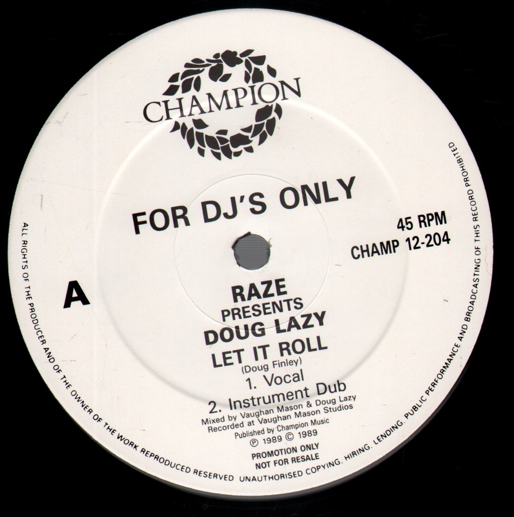 Doug Lazy - Let It Roll - 12 Inch