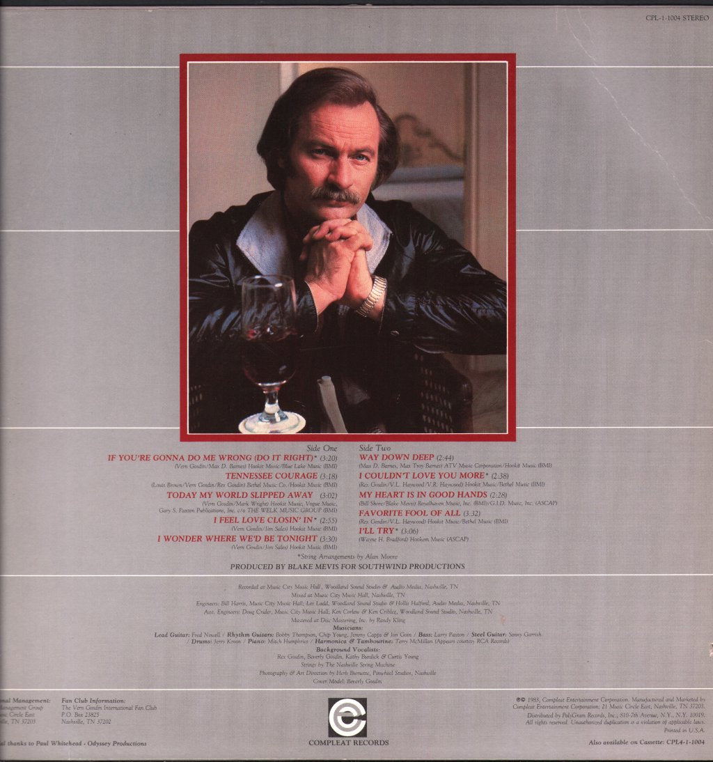 Vern Gosdin - If You're Gonna Do Me Wrong Do It Right - Lp