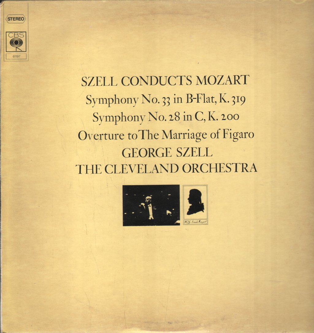 George Szell / Cleveland Orchestra - Szell Conducts Mozart - Symphony No. 33 In B-Flat, K. 319 - Lp