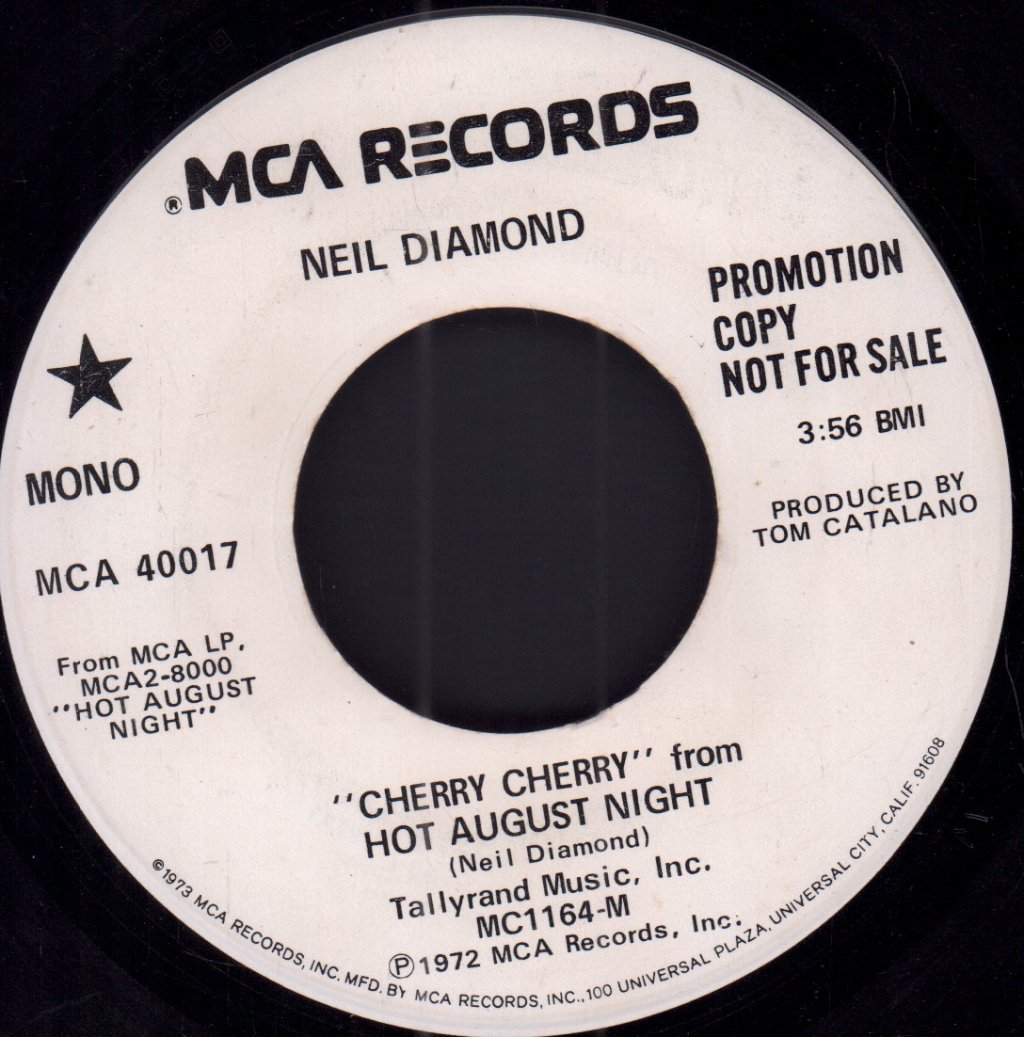 Neil Diamond - Cherry Cherry - 7 Inch