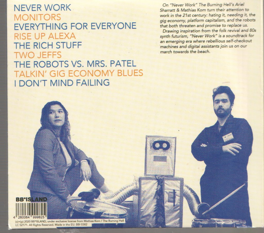 Ariel Sharratt & Mathias Kom - Never Work - Cd