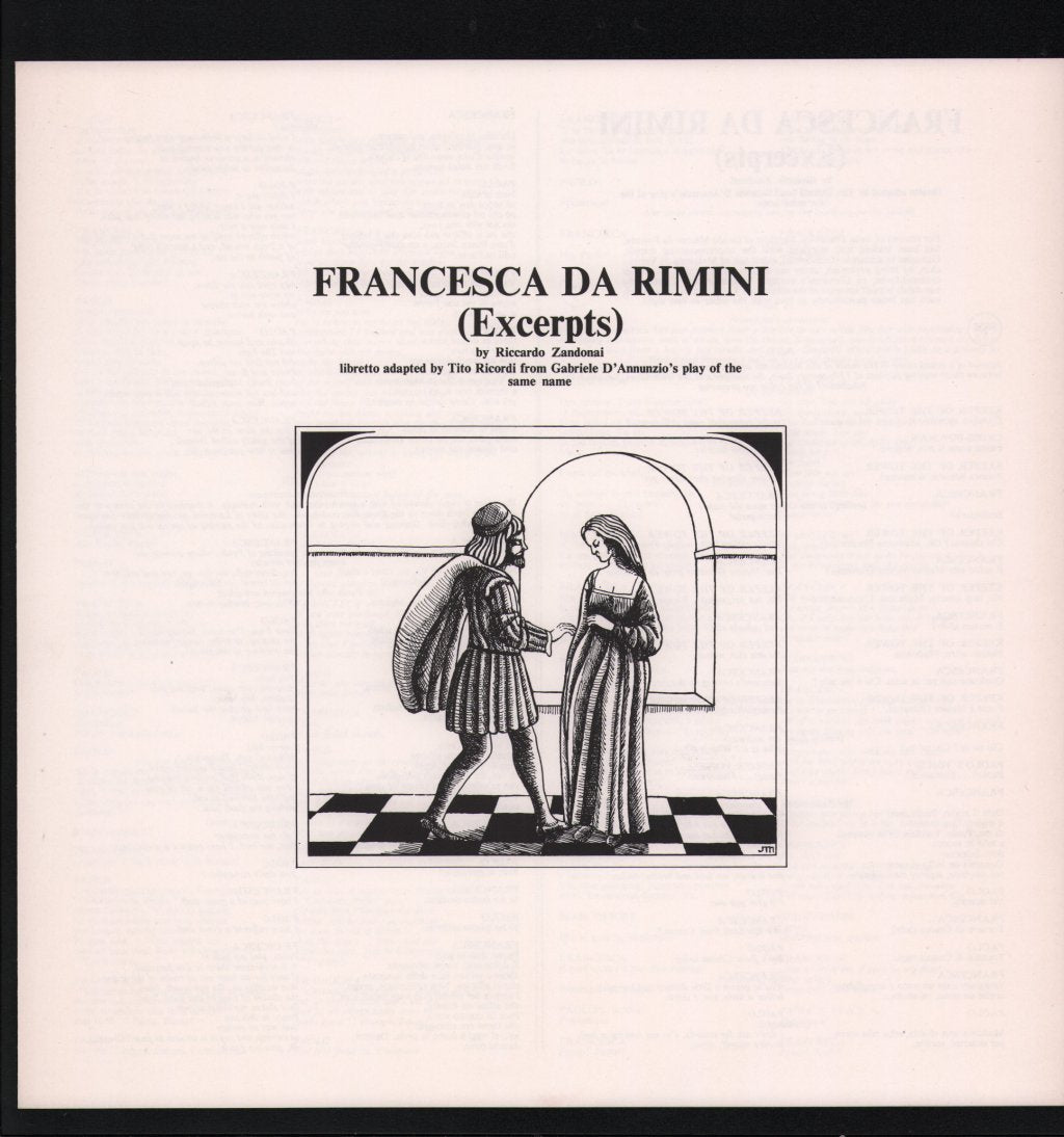 Mario del Monaco / Magda Olivero / Orchestre National De L'Opéra De Monte-Carlo / Nicola Rescigno - Francesca Da Rimini - Excerpts - Lp