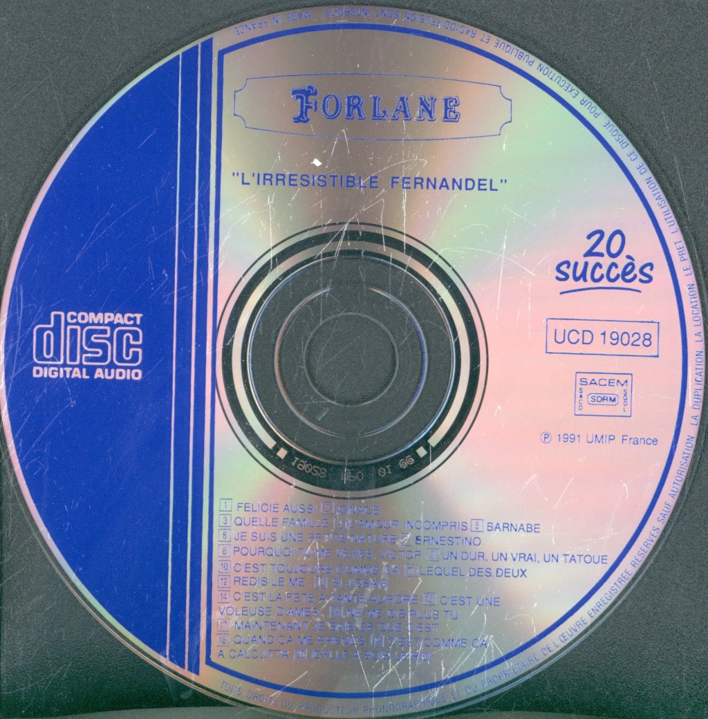 Fernandel - L'Irrésistible Fernandel - Cd