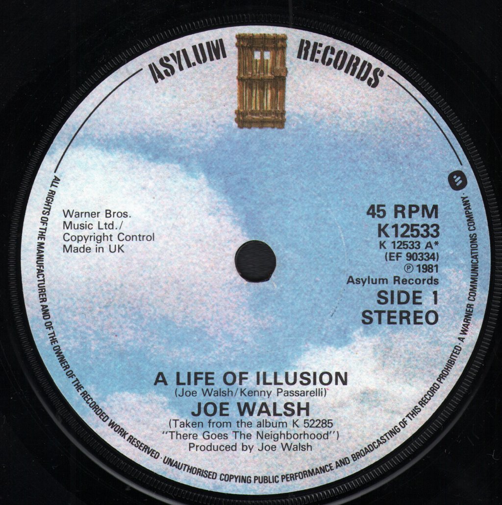 Joe Walsh - A Life Of Illusion - 7 Inch