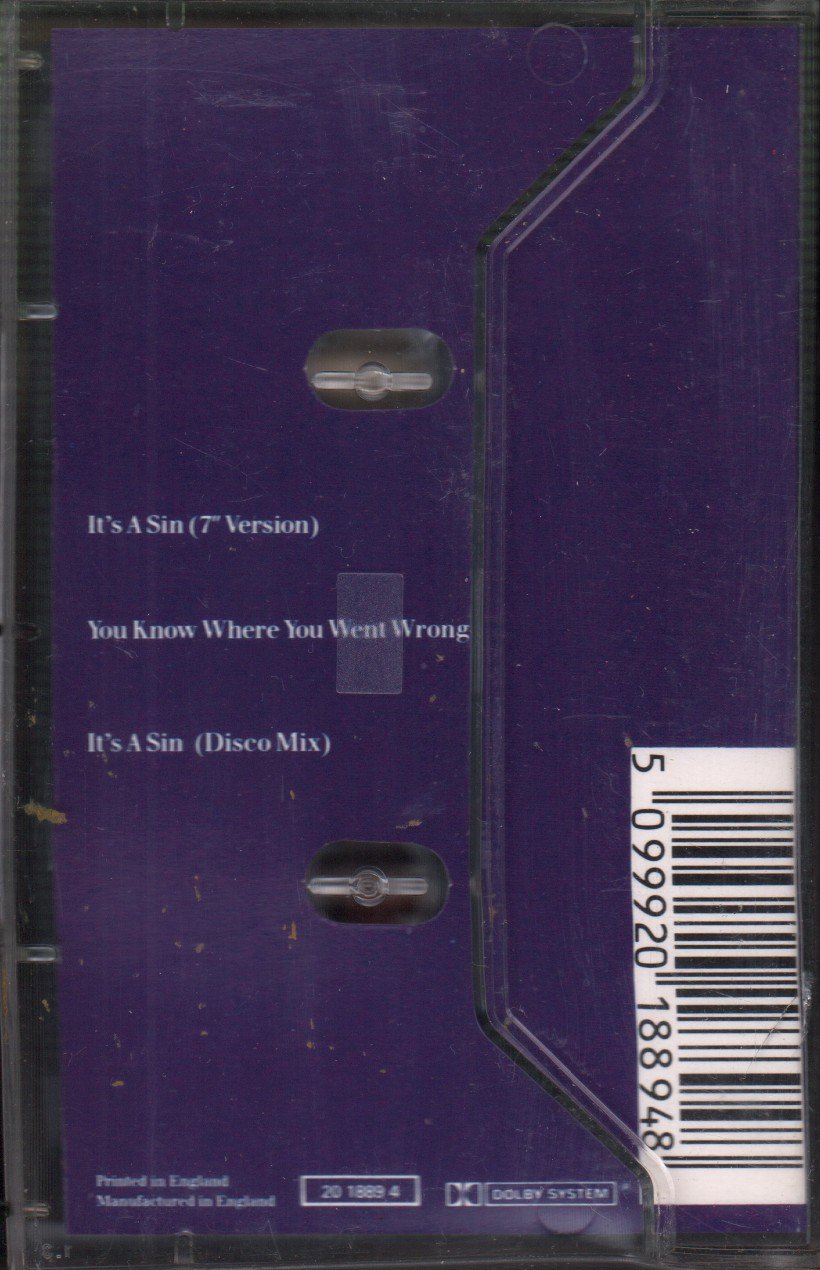 Pet Shop Boys - It's A Sin - Cassette