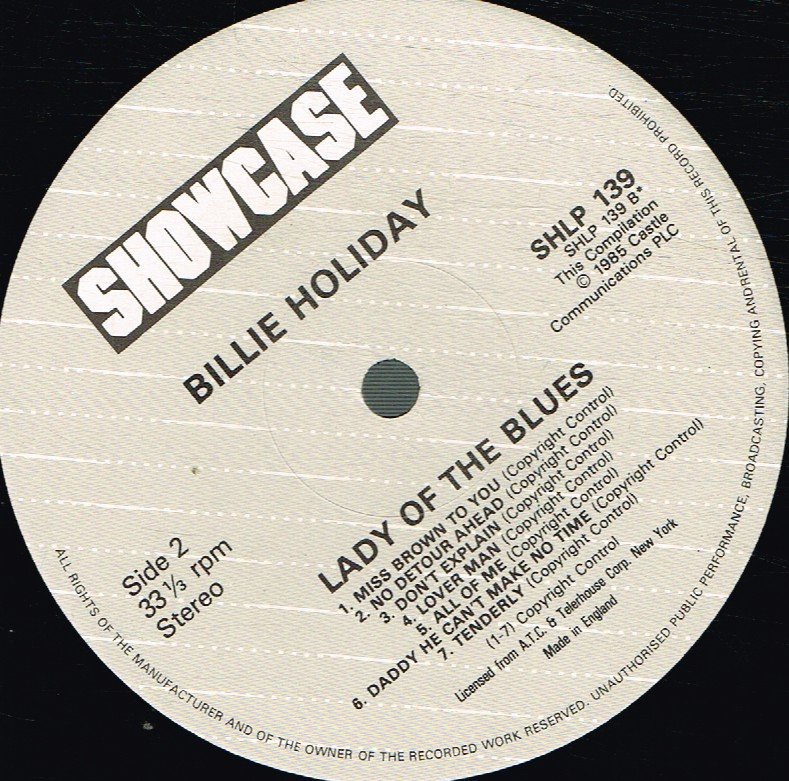Billie Holiday - Lady Of The Blues - Lp
