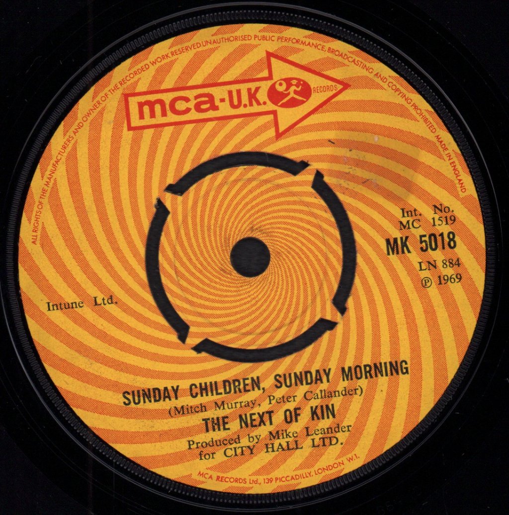 Next Of Kin - Sunday Children Sunday Morning - 7 Inch
