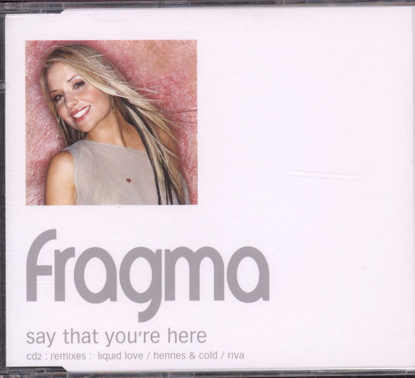 Fragma - Say That You're Here (Remixes) - Cd – Vinyl Tap