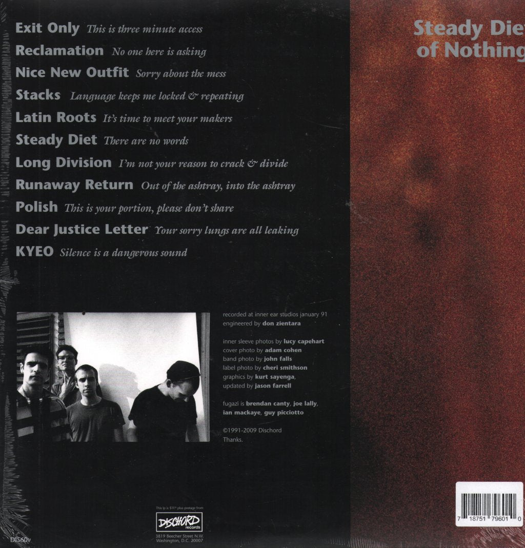 Fugazi - Steady Diet Of Nothing - Lp